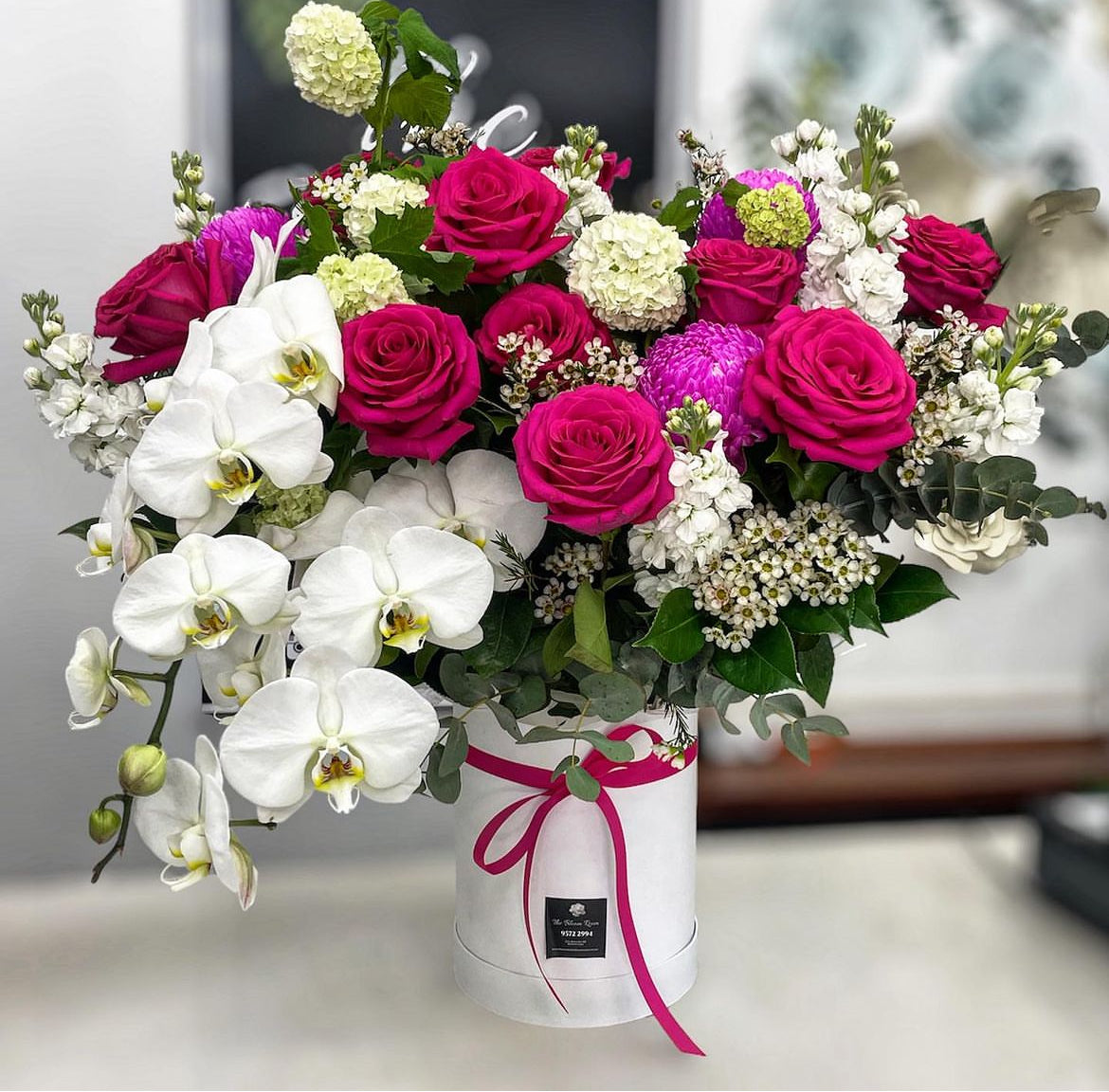 Orchid Obsession in Dior Box - Luxury Flower Arrangement