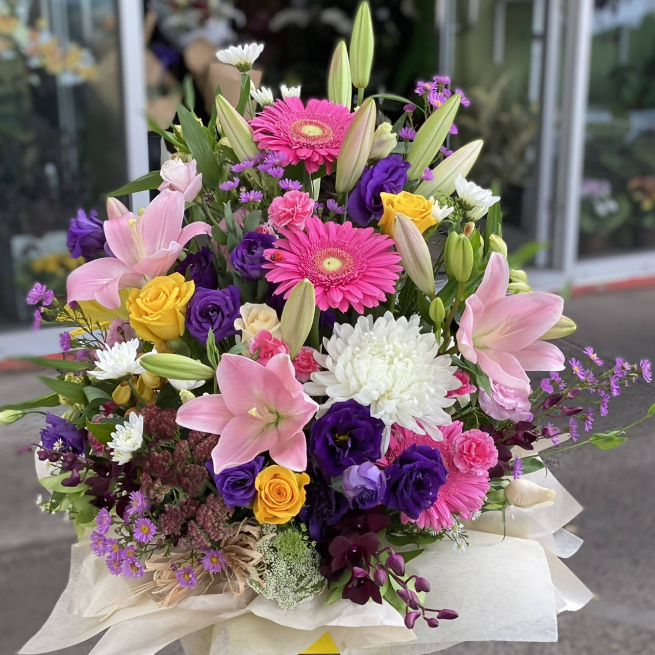 Vibrant Blooms Boxed Flower Arrangement