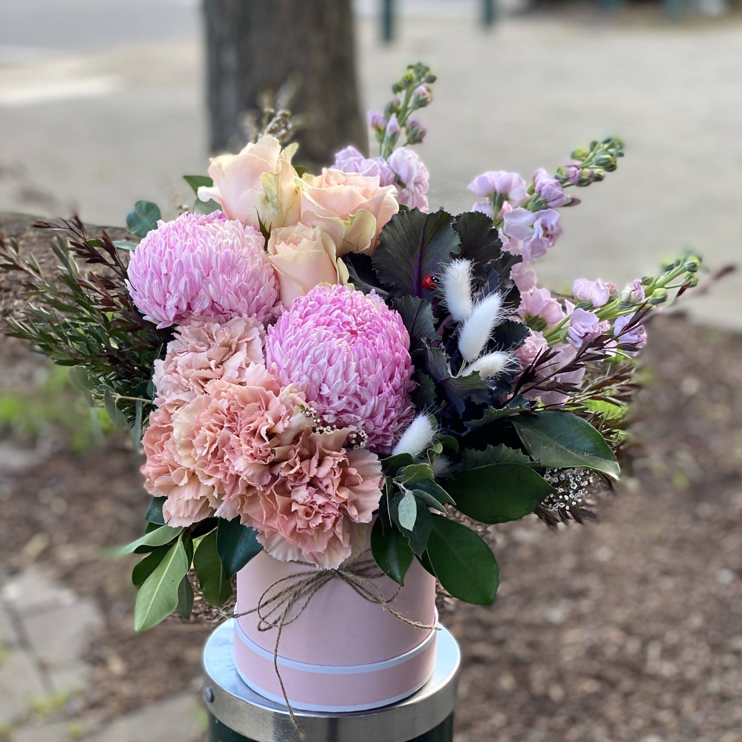 Pink Pandora Flower Hat Box