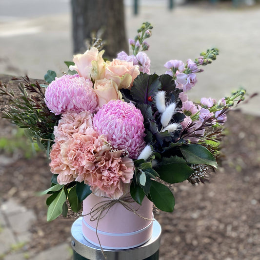 Pink Pandora Flower Hat Box