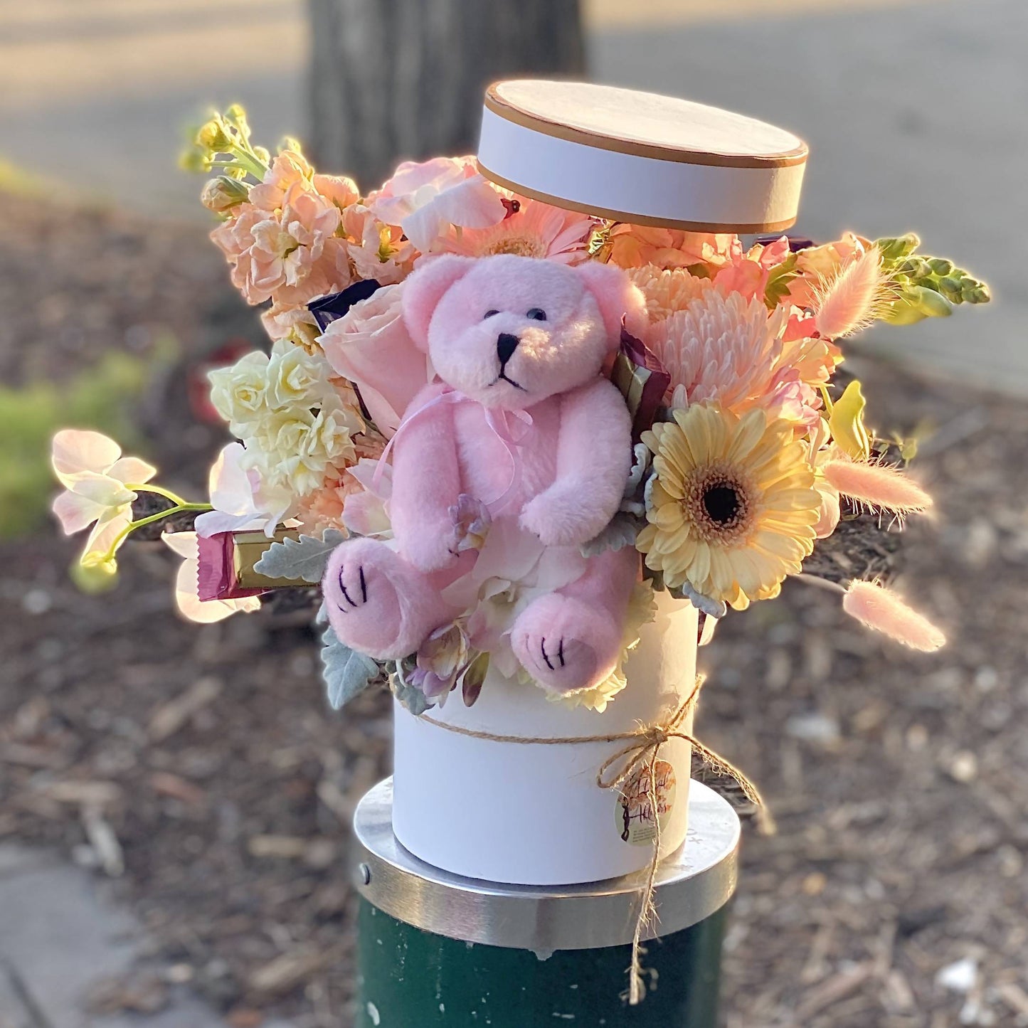 Same Day Flower Delivery - Pandora’s Babies Hat Box - Naz Flowers and Gifts