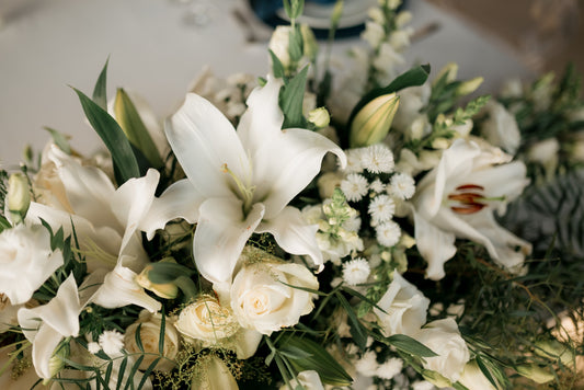 sympathy flower arrangement