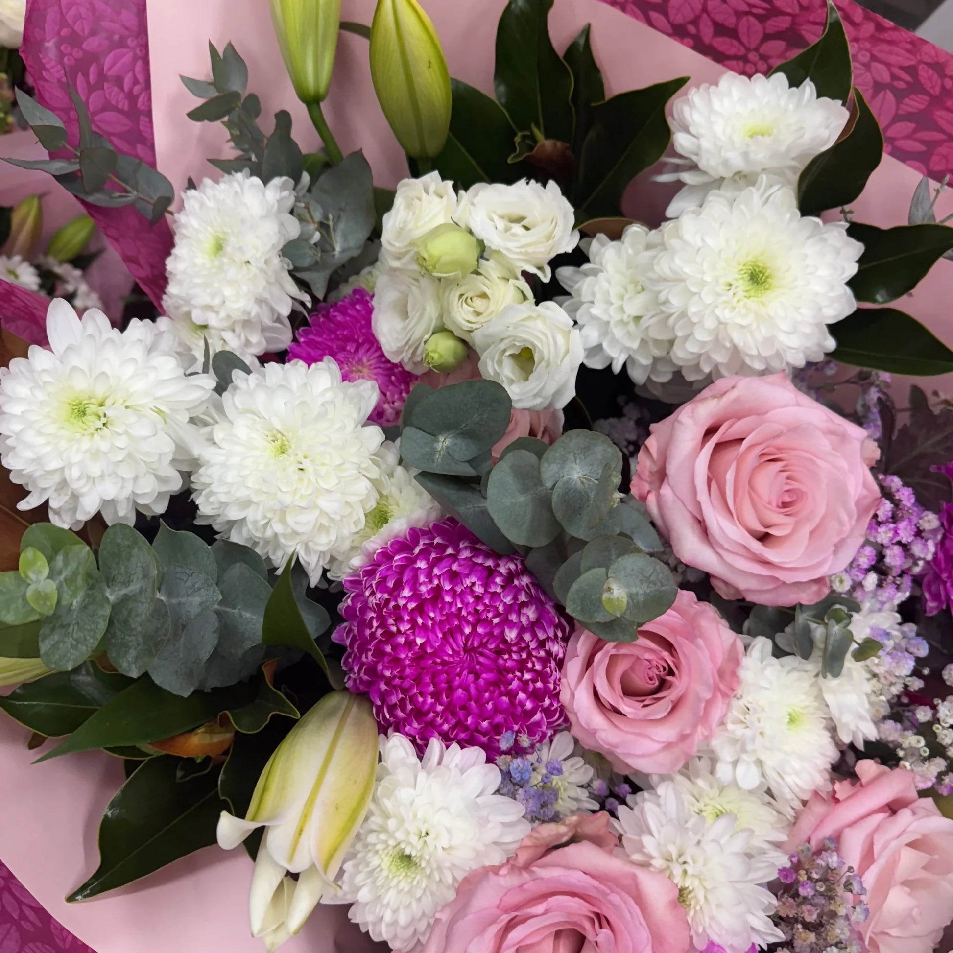  Valentine's Pink Moment Bouquet (Standard) - Flower Delivery Melbourne