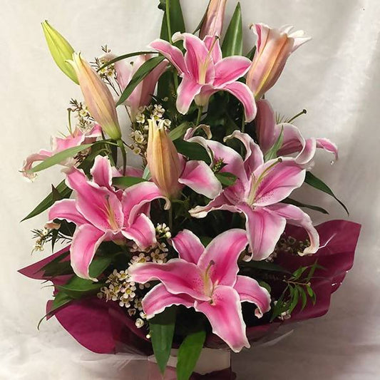 Same Day Flower Delivery - Simply Lilies Box - Naz Flowers and Gifts